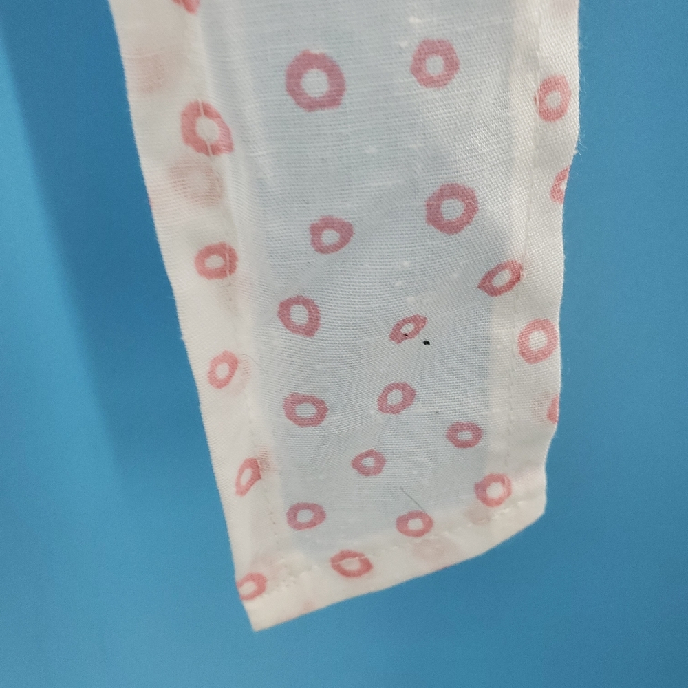 Vintage 60s apron with pink polka dots - Picture 3 of 6